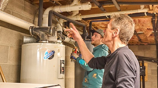 Hands on experience performing home rim joist insulation